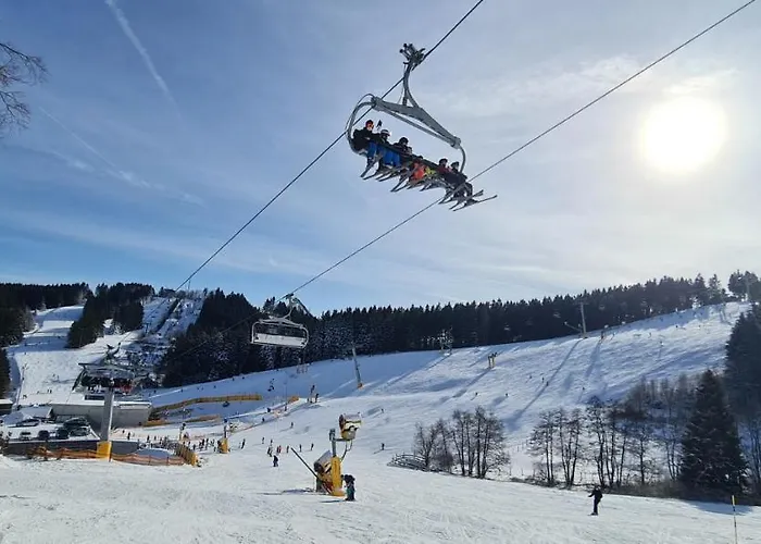 Pistenblume - Skipiste, Stadtzentrum Winterberg